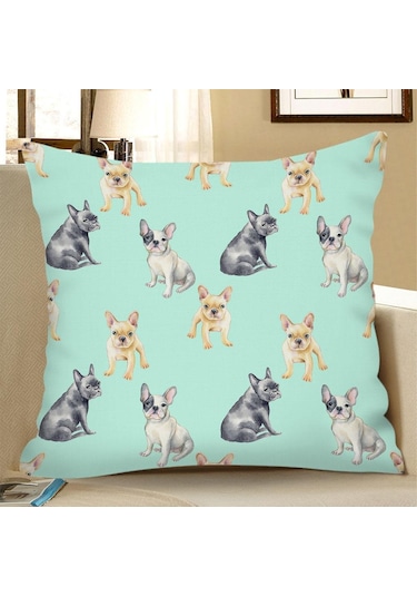 Suntek Kadife Keten Yastık Kılıfı Minder Örtüsü 9-numara-60x60cm