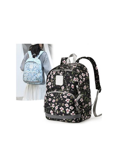 Novahub Ve Şık Kapasiteli Dinosaurs Çiçekli Çantası-852 Büyük Bebek Anne Altın Rr Altın