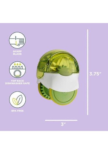 102-663-011 Garliczoom Sarımsak Doğrayıcı, Xl, Yeşil Çok Renkli