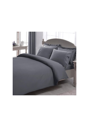 Taç Premium Basic Nevresim Takımı Antrasit Çift Kişilik Antrasit