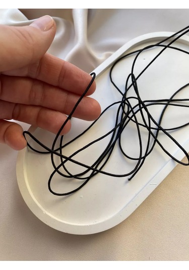 Siberiana Şapka Lastiği Siyah 1 Mm 196404012