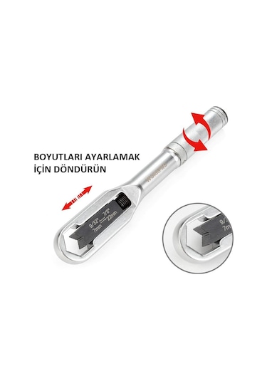 Workpro Wp272015 7/22mm Cr-v Üniversal Ayarlanabilir Anahtar Fr Wp272015