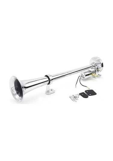 Zink Alaşımlı Gümüş 150db Tek Boru Hava Horna Seti, 12v/24v Uyumlu, Tren-kamyon İçin Hoparlör
