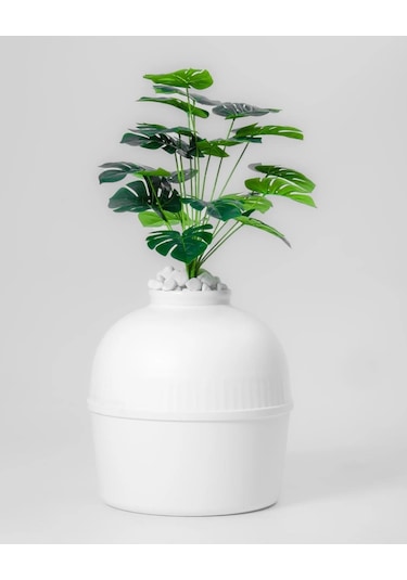 Reyo Dekorapet Dekoratif Kedi Tuvaleti Beyaz