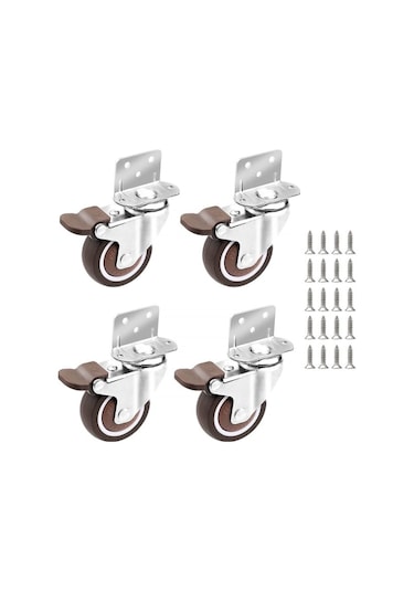 Mobilya İçin 4x Tekerlek - 25 Mm Frenli Küçük Döner Tekerlekler One-wellngs Diğer