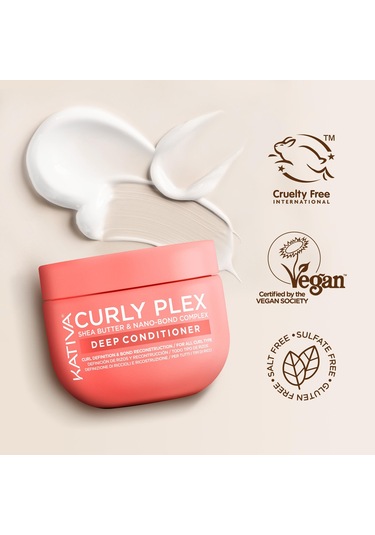 Kativa Curly Plex Bukle Belirginleştirici Saç Kremi Ve Maske 450 Ml