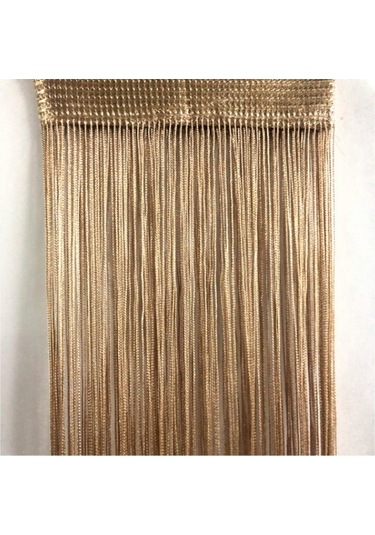 Saçaklı Perde 100x200 Cm 1 Çift Şampanya Diğer