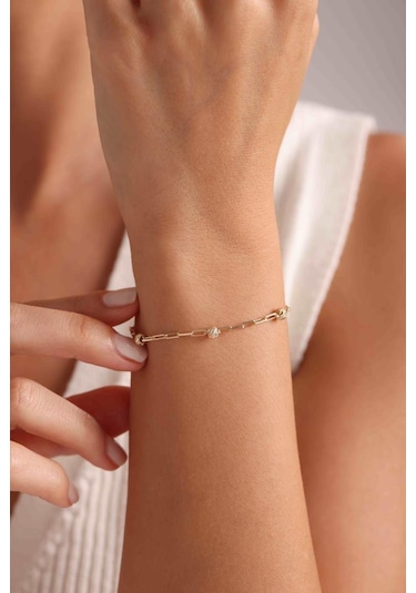 14 Ayar Altın Dorikalı Ataç Bileklik