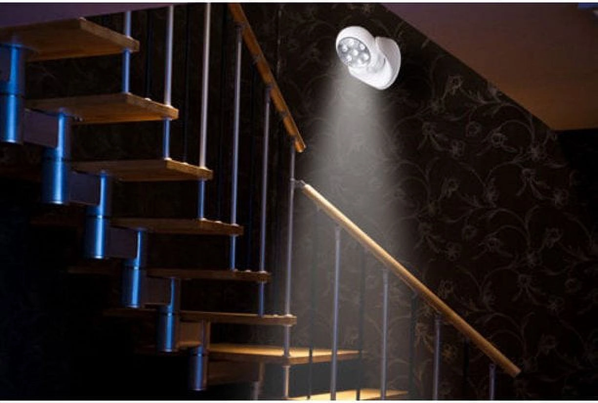 Yunboo Kablosuz Pilli Hareket Sensörlü Led Işık, 360 Döner Taban Ve 180 Pivot Kafa, Ultra Parlak Işık, 30 Saniye Süreyle Otomatik Açılma, 100.000 Saat Ömür Beyaz