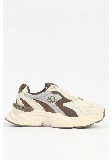 Benetton Kadın Spor Ayakkabı Bej - Kahverengi