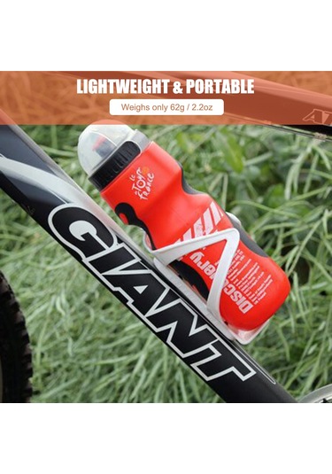 Aubyhe Bisiklet İçme Suyu Bardağı 680ml - Hdpe Malzeme, Hafif Ve Dayanıklı - Bisiklet Sporu, Yürüyüş, Seyahat İçin - Toz Koruyucu Kapaklı Beyaz Çok Renkli