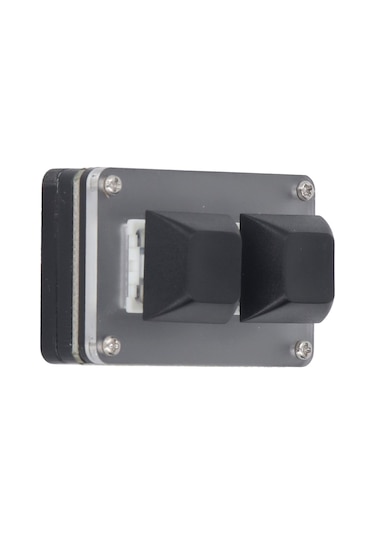 Mufunye 2 Tuşlu Usb Programlanabilir Mini Klavye, Rgb Işıklı, Kopyala-yapıştır-kes Ve Kısayol Tuşları, Akrilik Malzeme İle Taşınabilir