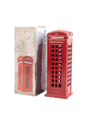 Telefon Kulübesi Metal Kumbara İngiltere Londra 18cm