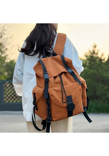 Yeni Büyük Kapasiteli Naylon Sırt Çantası Çok Yönlü Günlük Çok Renkli