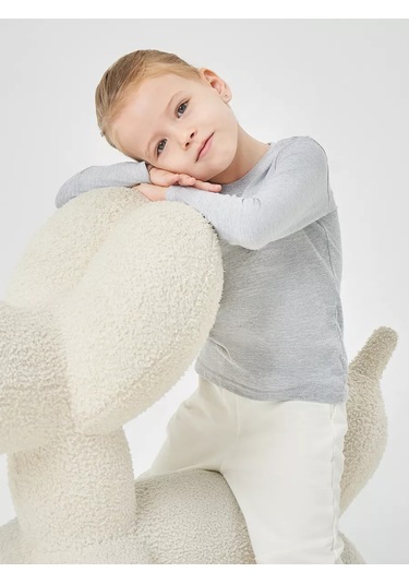 Mami-kids Yenidoğanlar İçin Uzun Kollu Body, Çocuklar İçin Koza 223418606 Gri