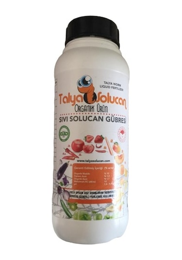 Organik Solucan Gübresi Sıvı Sebze Meyve Ve Süs Bitkileri 1 L.