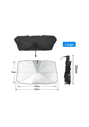 Goldenqian Araba Güneş Gölge Koruyucu Şemsiye Oto Ön Pencere Güneşlik Araba Güneş Koruyucu İç Cam Koruma Aksesuarları Kapakları Null
