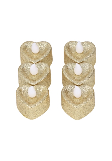 6 Lı Kalp Şekilli Led Mum - Yongtao A