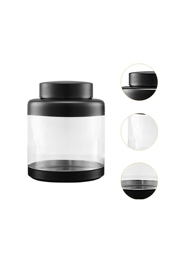 Suntek Hava Geçirmez Saklama Kavanozu Kapaklı Mühürlü Siyah