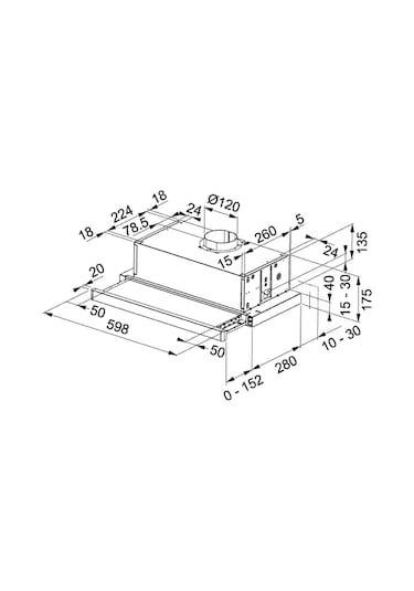 Franke 3150547796 Aspiratör Ftc 632L Gr/Xs Aspiratör