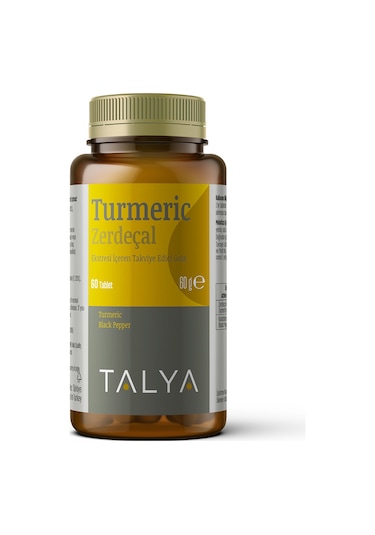 Talya Turmeric Zerdeçal Eki İçeren Takviye Edici Gıda 60 Tablet
