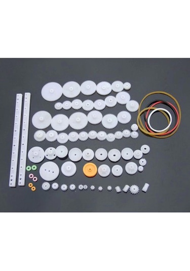 75 Parça Plastik Dişli Seti Dc Motor - Dıy - Hobi Seti