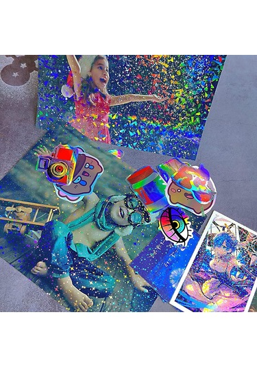 Moveevo A4 Bopp Lazer Soğuk Laminasyon Filmi - 6 Desen Gökkuşağı, Yıldız, Kırık Cam Vb. - Su/ Nem/ Aşınma Dayanıklı - Foto Reklam Koruyucu Filmi 1 Adet Moveevo A4 Bopp Lazer Soğuk Laminasyon Filmi - 6 Desen Gökkuşağı, Yıldız, Kırık Cam Vb. - Su/ Nem/ Aşınma Dayanıklı - Foto Reklam Koruyucu Filmi 1 Adet