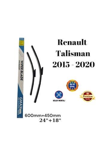 Renault Talisman 2015 2016 2017 2018 2019 2020 Uyumlu Ön Cam Silecek Süpürgesi Seti 600+450mm