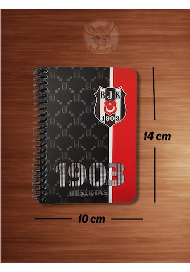 Bjk Beşiktaş Taraftar Not Defteri 72 Yaprak Çizgili Ödev Defteri Siyah