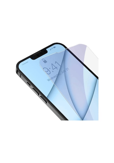 Baseus İphone 13 Mini 0.3mm Göz Korumalı Full Cam Ekran Koruyucu 2 Adet Set- 5775