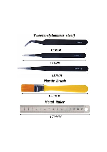 Cep Telefonu Sökme Bakım Aracı Tornavida Seti Bez Çanta Turuncu