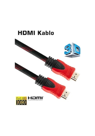 Hdmı Kablo 4k Ultra Hd Altın Kaplama 3 Metre