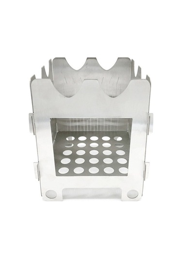 Novahub Çok Fonksiyonlu Ahşap Yakıtlı Kamp Ocağı Katlanabilir Kamp Sırt Çantası Pişirme Ocağı Çok Araçlı Hayatta Kalma Eşyası Gümüş Gümüş