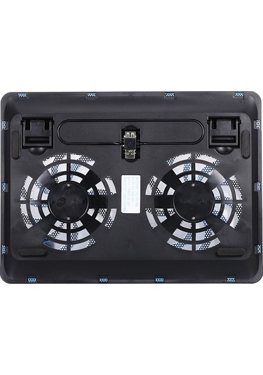 Didadodo Yüksek Performanslı Çift Fanlı Dizüstü Soğutucu - 17 İnç Altı Bilgisayarlar İçin Usb Portlu Mavi, Küçük Boyutlu Tasarım