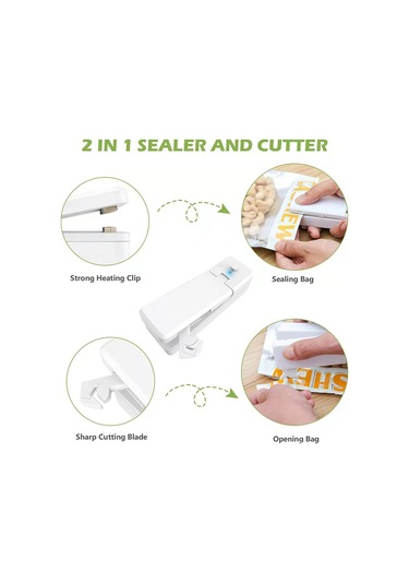 Sones Usb Şarjlı Mini Manyetik Sızdırmazlık Makinesi Taşınabilir Sızdırmazlık Klipsi Gıda Nem Geçirmez Sızdırmazlık Makinesi