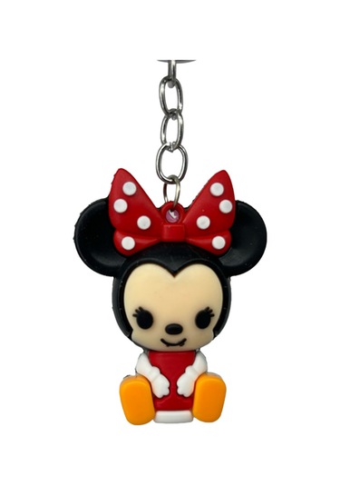 Silikon Mickey Mouse Anahtarlık / Çanta Süsü