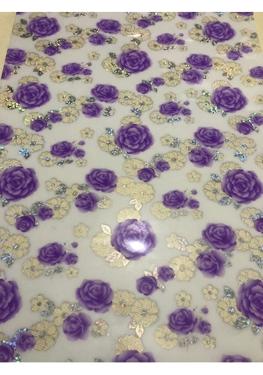 MASA ÖRTÜSÜ ŞEFFAF DESENLİ MASA ÖRTÜSÜ 1.7mm KALIN PVC KAYMAZ 80