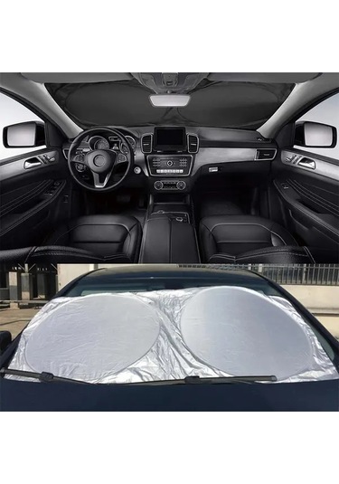 Elmpaly Gümüş Rüzgarlık Güneşlik Katlanır Otomobil Cam Koruyucu