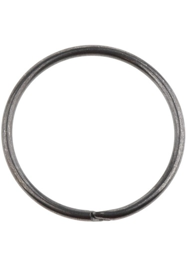 Homyl 10 Adet Bölünmüş Anahtarlık Yüzük Gevşek Siyah-38mm Siyah-38mm
