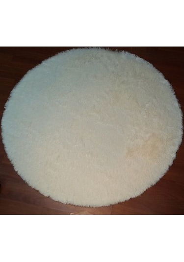 Doğuş Tavşan Tüyü Krem 140 x 140Cm Yuvarlak Halı
