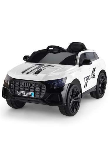 Baby2go 2693 Sport Akülü Araba 12 Volt / Beyaz Beyaz