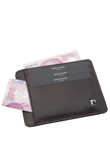 Pierre Cardin Kahve Analin Unisex Deri Kartlık 0422d06 Kahve-analin