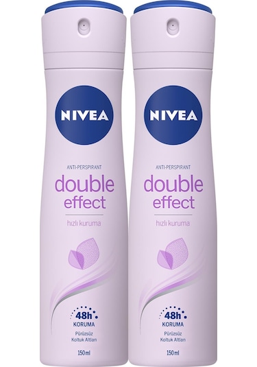 Nivea Double Effect Mor Düşler Kadın Sprey Deodorant 2 x 150 ML