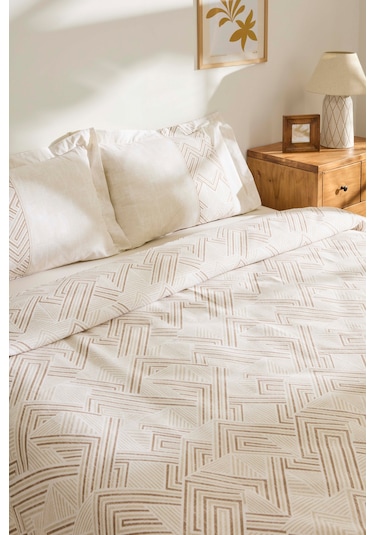 Kaşmir Home Sagan Çift Kişilik Pike Takımı Bej Bej