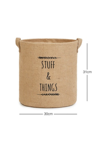 Ocean Home Textile Stuff & Things Jüt Sepet 30 x 31 cm