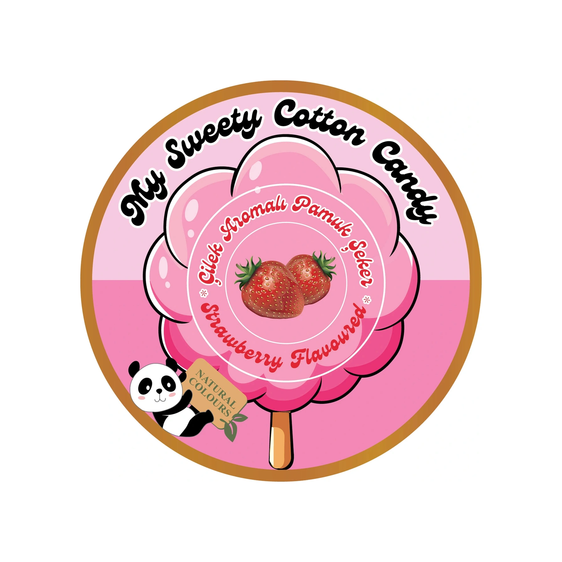 Çilek, Tutti Frutti , Yabanmersini, Aromalı 3'lü Gurme Pamuk Şekerler