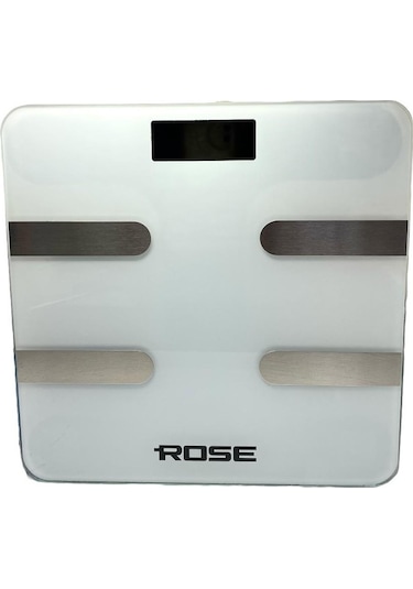 Rose Akıllı Yağ Ölçer Dijital Tartı - Beyaz