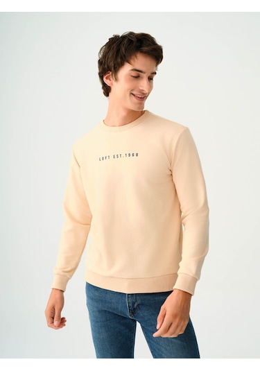 Loft Erkek Sweatshirt Ekru Lf2037100 25kp69000085 P6983 Ekru