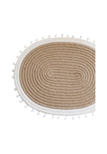 Homyl Tatil Festivali Fotoğraf Sahne Için Coaster Beyaz-oval Beyaz Oval Beyaz