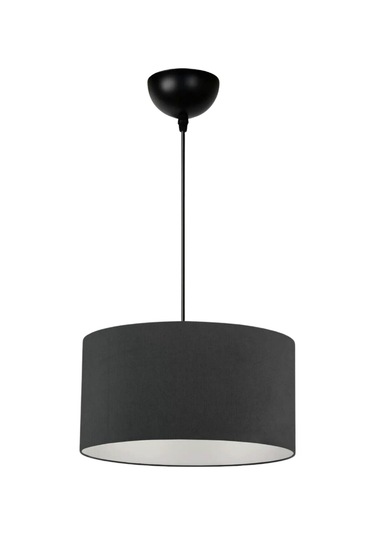 Dekoratif Mini Tekli Kumaş Sarkıt Hol Mutfak Çalışma Odası Avize Antrasit Anrasit